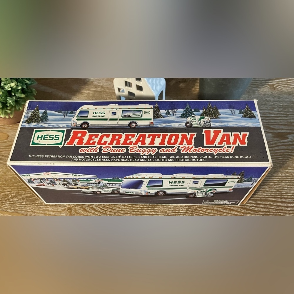 1998 Hess Recreation Van with Dune Buggy and Motorcycle.